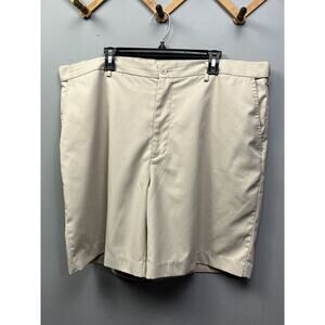 Architect Classic flat front mens 44 Polyester khaki Golf pockets‎ Neutral